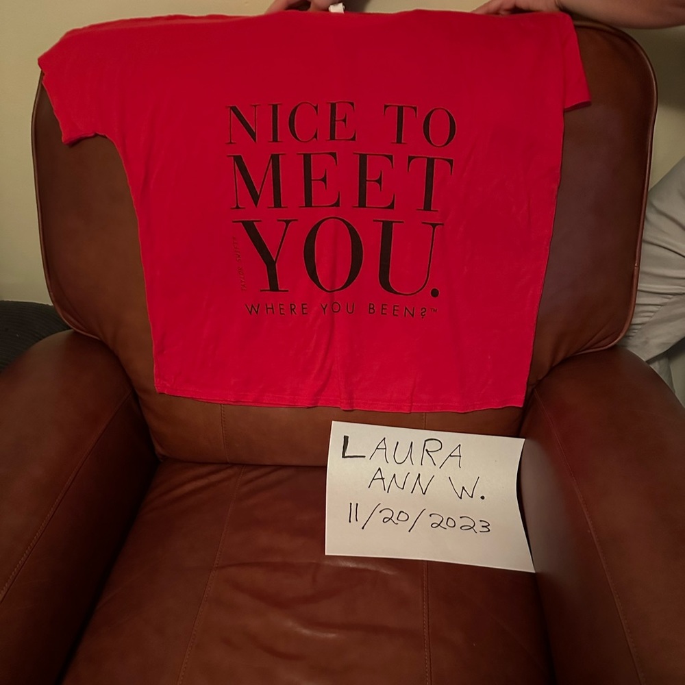 Taylor swift nice to meet you shirt